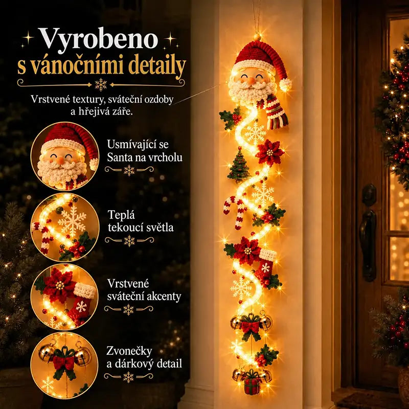 Detail materiálu vánoční ozdoby